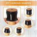 24 Pcs Chair Leg Floor Protectors for Hardwood Floors Silicone Covers to Protect Wood Tile Floors Felt Bottom Furniture Leg Caps Anti-Scratch Reduce Noise (Fit:0.9"-1.29")