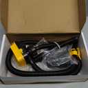 Cordless Fuel Transfer Pump with Auto-Stop, 3.2 GPM Flow Portable Fuel Pump Compatible with DeWalt 20V & Milwaukee 18V Batteries, with 51'' Hose, 3 Adapters for Diesel, Gasoline (Bare Tool), Yellow