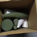 GlikCeil 6 Pcs Floral Foam Tree Cones for Christmas DIY Crafts Dry Wet Floral Foam Blocks 3.15 x 9.45 Inches Green Foam Cone for Xmas Party Wedding Birthday Flower Arrangement Florist Vase Plant Decor