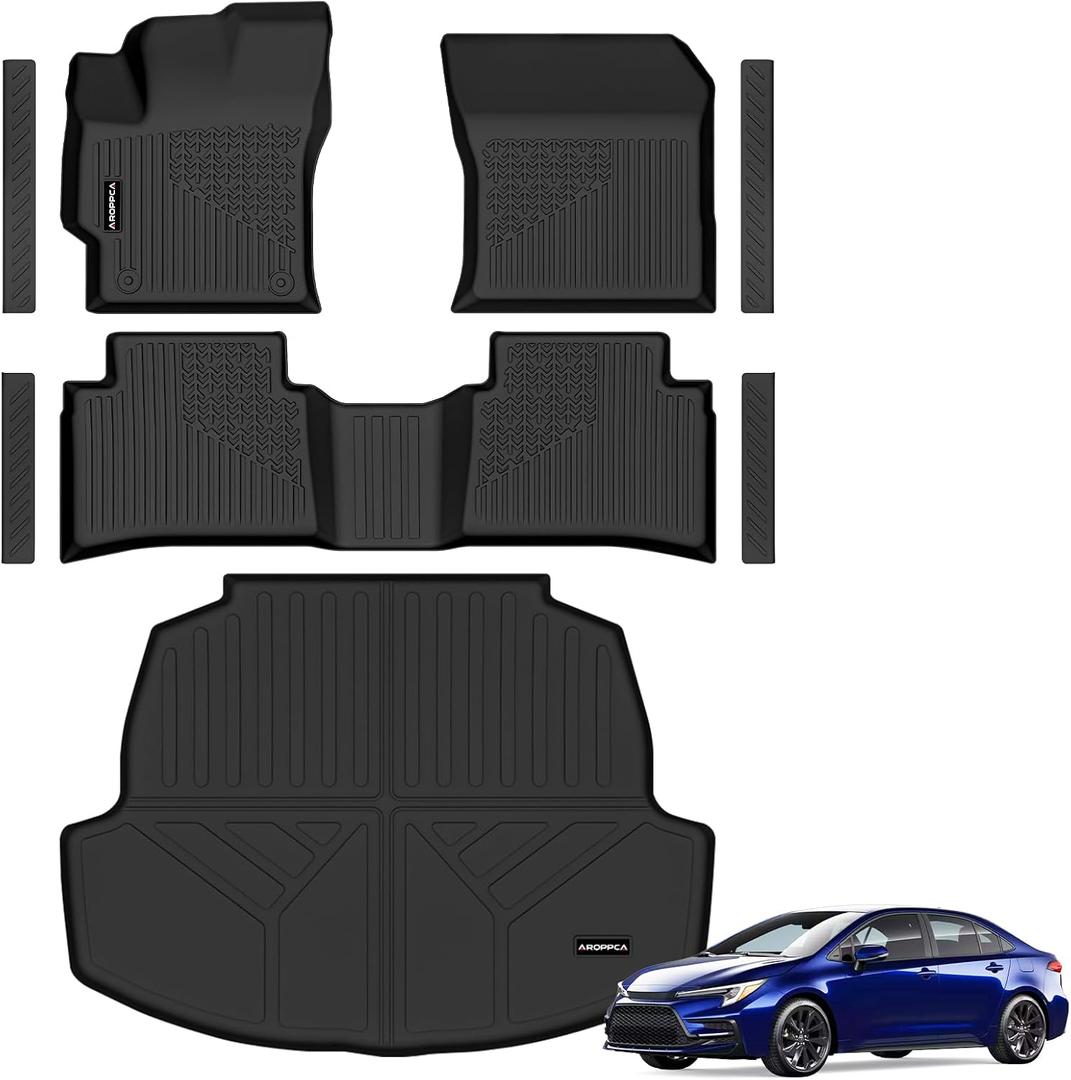 Floor Mats Cargo Liner for Toyota Corolla 2020-2026 Sedan/Sedan Hybrid
