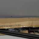 Industrial Iron Curtain Rod for Windows 66 to 120, Wrap Around Window Double Curtain Rod,Outdoor Farmhouse Rustic Curtain Rod, Room Divider Curtain Rod(Sand Black)