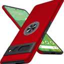 JAME for Google Pixel 7 Pro Case, Slim Fit Case with Invisible Ring Kickstand, Military Grade Drop Tested, Dual Layer Shockproof Protective Phone Case for Pixel 7 Pro 6.7", Red