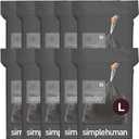 simplehuman Code L, 200 Count Odorsorb Custom Fit Liners, Drawstring Odor Absorbing Trash Bags, One-by-One Mess-Free Dispense, Extra Thick & Double Seamed, 50% PCR Plastic, 18 Liter / 4.7 Gallon