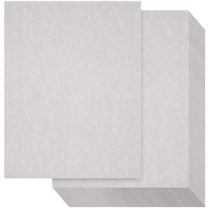 Best Paper Greetings Certificate Paper - 8.5 x 11 in Light Gray - Vintage 90 GSM Textured Parchment Paper for Printing & Writing Diplomas & Award Certificates - 96 Sheets
