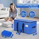 BAGAIL Heavy Duty Moving Bags with Strong Handle, Extra Large Moving Boxes, Storage Tote for Clothes, College Moving Supplies(Blue, 8 Pack)