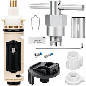 Upgraded Cartridge Kit, Replacement for Moen Shower Cartridge, Removal Tool 104421 and Handle Adapter 116653, Replace 158084 158085 for One-Handle Tub and Shower Faucets Repair
