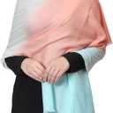 Fine Wool ombre cashmere Scarves Winter Scraves for Women's winter Warm Large Scarve silk ombre scarves