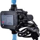 IP65 Automatic Water Pump ControllerWater Pump Pressure Switch Water Flow Sensor Switch Electronic Pump Pressure Regulator for Self-priming Pump110V-120V~50/60Hz