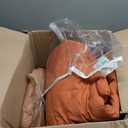 CozyLux Queen Comforter Set Burnt Orange - Bed in a Bag Queen Size 7 Pieces, Luxury Soft Bed Set for All Seasons, Bedding Set with Down Alternative Comforter, Sheets, Pillowcases & Shams, Terracotta