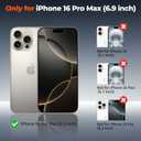 Magnetic for iPhone 16 Pro Max Case, Upgraded [Camera Control Button] [Full Camera Protection] [with 1 Screen Protector] Translucent Matte Shockproof Protective Phone Cover, Rose Pink