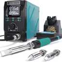 YIHUA 939D+ IV 300W Heavy Duty Soldering Iron Station for Stained Glass, Temp Adjustable Solder Station with Detachable Solder Iron, 3 Soldering Tips, 3 Pre-set Channels, Sleep Mode, ESD-Safe