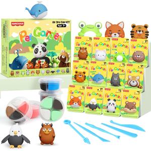 Air Dry Clay for Kids12 Boxs Modeling Clay Kit with 5 Sculpting Tools, Safe Non-Toxic Model Magic Clay, DIY Art and Crafts Toy Gift, Party Home Favors for Boys, Girls, Toddler