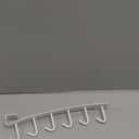 Under Cabinet Utensils Hanger Without Drilling, Stainless Steel Cup Rack Under Cabinet, Fit for 1 Inch Thickness Shelf or Less