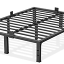 Queen Bed Frame 12 inch High 3500 lbs Heavy Duty Metal Platform Mattress Foundation with Steel Slat Support/No Box Spring Needed/Noise Free/Non-Slip/Easy Assembly