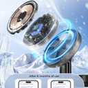 Aeinidi 2026 3 in 1 Wireless Charging Station Compatible with MagSafe Charger Stand, 15W Fast Magnetic Mag-Safe Charger for iPhone 17 16 15 14 13 12 Series Apple iWatch AirPods Pro 4 3 2, Black