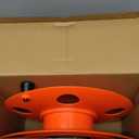 Homeon Wheels Heavy Duty Impact Resistant Plastic Extension Cord Storage Reel With Bag 1 Pack Durable & Safe, Lightweight & Portable, Ideal for Outdoor Projects & DIY Maintenance 100 Feet Orange