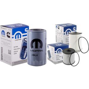 Mopar Genuine OEM Filters Bundle, Dodge Ram 6.7L Cummins Diesel Filter set; Fuel/Water Separator Filter Kit, Fuel Filter & Engine Oil Filter. Fits 2020-2024 Ram 2500 and 3500