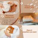 Bear Microwavable Heating Pad for Period Cramps, Cute Bear Plush, Weighted Stuffed Animal Warm Gifts for Kids Adults 10 Inch, 1.2 Lbs