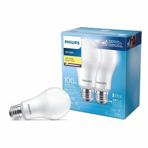 DI Phillips Led 100W A19 DL 2Pk