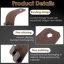 8pc Leather Car Seat Storage Hanger,4 Car Bag Purse Holder with Double Metal Hooks+4 Leather Car Headrest Hook,Car Purse Hook Seat Back Hanger Storage Organizer, Car Hook for Purses and Bags