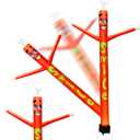 8FT Inflatable Air Waving Tube Dancer with Blower Set for Thanksgiving Day Decor, Blow Up Inflate Tube Man with Smile Santa for Christmas Decorations (Smile Air Waving Puppet)