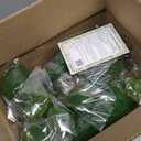 9pcs Easter Moss Bunny Decorations for Home, Includes 6 Green Faux Moss Bunnies and 3 Green Faux Moss Stones for Easter Mantel Table Decorations, Flocked Bunny Figurines for Spring Decor