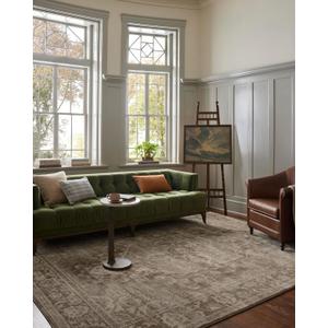 Loloi Magnolia Home by Joanna Gaines Mona Collection MOA-01 Cocoa/Stone 2'-6" x 4'-0" Accent Rug