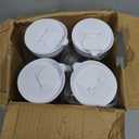 Set of 4 Plastic Carafe with Lid, 50 Oz Carafes for Mimosa Bar, Square Base Juice Containers, Water Bottle, Milk Container, Clear Beverage Containers for Fridge- HAND WASH ONLY