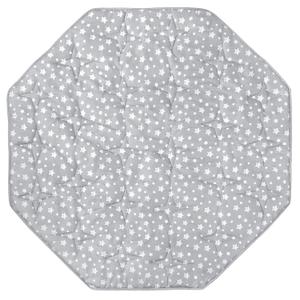 Octagon Playpen Mat Grey, Non Slip 8 Panel Playpen Mattress Mat Fits Regalo Extra Large Play Yard and hiccapop XL 69" Baby Playpen, Grey Star Octagon Playard Pad