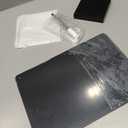 Acrylic Black Dry Erase Board with Stand - 12 x 8 Small Desktop Whiteboard with Marker, Reusable Desk Blackboard, to-Do List, Planner, Memo Clipboard, Menu Board for Office, Home, Bar