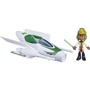 Star Wars: Young Jedi Adventures Jedi Pilot Kai Brightstar, 4-Inch Scale Action Figure Ship, Toys, Preschool Toys for 3 Year Old Boys & Girls