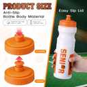 Talltalk 24 Pcs Basketball Water Bottles Bulk 25 oz Reusable Squeeze Sports Bottles Portable Leak Proof Plastic Juice Bottle for Summer Sport Themed Party Favors Birthday Team Senior Night Gifts