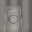 CHAOFEnG Magnetic Compatible with Google Pixel 10 & Pixel 10 Pro Case with Stand [Military Grade Drop Tested][Compatible with Magnet] Ring Translucent Slim Hard Back Soft Edge, White