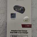 ZGEAR 45 Watt Dual USB-C Car Charger & Cell Candy Adaptive Fast Charging USB C Car Charger (20 W)