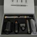 Easywave Air Wrap Hair Styler: Flexible 5 in 1 Styling & Drying System, Professional Hot Air Brush Set for Fast Drying, Curling, Volumizing, Smoothing & Styling, Oval Brush, Concentrator (Gray)