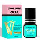 VAVALASH Eyelash Extension Glue Lash Extension Adhesive 0.5-1 Sec Drying Time Retention 9 Weeks Maximum Bond Lash Glue Long Lasting Black Lash Adhesive Professional Lash Artist Use Only (Volume,5ml)