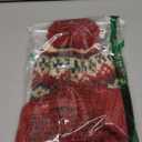 AOMEXAGA Vintage Fair Isle Knit Beanie for Women Colorful Unisex Winter Pom Cap Soft Warm Cute Christmas Clothing Accessory (One Size, Red)