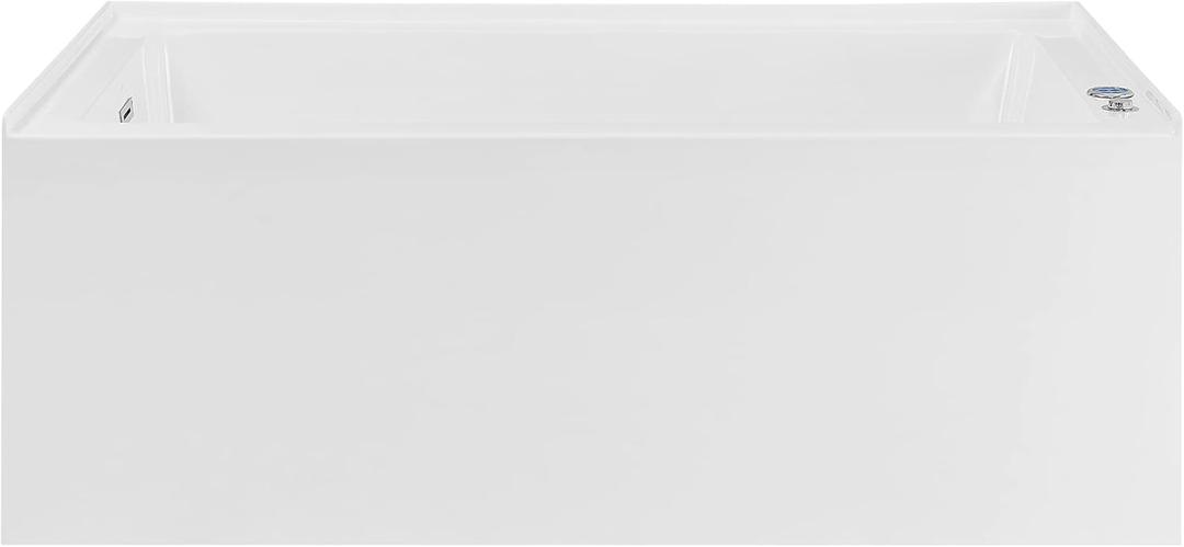 Swiss Madison Avancer 60" x 36" Left-Hand Drain Rectangular Alcove Whirlpool Bathtub with Apron, Glossy White (SM-AB590)