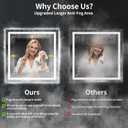 36"x36" LED Bathroom Mirror with Lights, Backlit+Frontlit , Anti-Fog