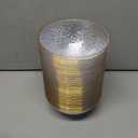 Tinybee 50 Pack Clear Plastic Bowls - Clear Disposable Bowls for Party with Gold Rim, 16-20oz Premium Hammered Bowls Disposable Heavy Duty, Plastic Salad Bowls for Milk Cereals, Snacks, Salads