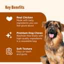 Nutrish Soup Bones Premium Dog Chews with Real Chicken and Veggies, 6.3 oz. Bag, Pack of 8 (Rachael Ray)
