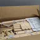 SpaceAid Stuffed Animal Storage Organizer, Wood Animals Zoo Toy Plushies Storage Holder, Large Capacity Plush Toy Cage for Playroom Organization, 22.8" Wide, Natural