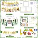 Daidle Wild One Birthday Decorations, 1st Birthday Decorations for Boy or Girl, Photo Banner, Balloon Box, Balloons Garland, High Chair Banner, Jungle Theme Safari Party Backdrop for Boys & Girls