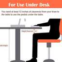 Under Desk Bike Pedal Exerciser, Upper & Lower Peddler Exerciser for Seniors with LCD Display, Fitness Folding Exerciser Peddler for Arm & Leg Workout