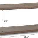 Mkono Coffee Station Organizer Wooden Mug Holder for Countertop Cup and Mug Shelf for Coffee Bar Accessories Rustic Matcha Stand 2 Tier Storage and Display Rack for Tea Cups Kitchen Office