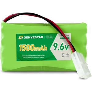 9.6V RC Battery Pack NiMH 2400mAh, High Capacity 8-Cell AA Rechargeable Replacement Battery with Tamiya Connector and USB Charger for RC Trucks, Cars, and Battle Tanks, 1 Pack