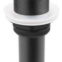 Bathroom Lavatory Vanity Vessel Sink Drain, Pop Up Drain Stopper with Overflow, Black (Big Popup Cap)
