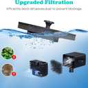 Mademax Solar Bird Bath Fountains, Upgrade 1.4W Solar Fountain Pump with 8 Nozzles & 4 Brackets, Free Standing Floating Solar Powered Water Fountain Pump for Bird Bath, Garden, Pond, Pool, Outdoor