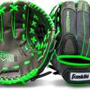 Franklin Sports Fastpitch Softball Gloves - Windmill Adult + Youth Fielding Gloves - 11" or 12" - Pink + Green (Green)