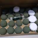 Tessco 24 Pcs Mini Floral Foam Holder Round Floral Foam with Green Arrangement Wire Arrangement Supplies for Table Wedding Wine Bottle Decor